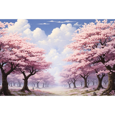 Japanese Cherry Blossom Oil Canvas